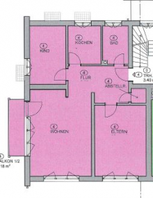 Grundriss WE04 Sch�ne 3-Zimmer Wohnung